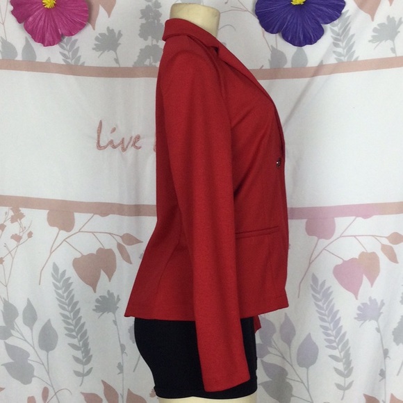 Labijou Red Blazer Sz Medium - Picture 3 of 8